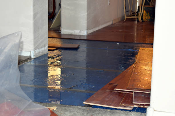 Professional Burst Pipe Cleanup technician working in Oneonta, NY